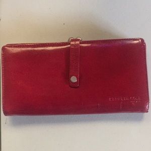 Kenneth Cole red leather wallet